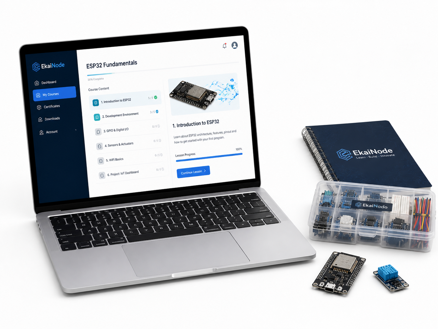 ESP32 course laptop
