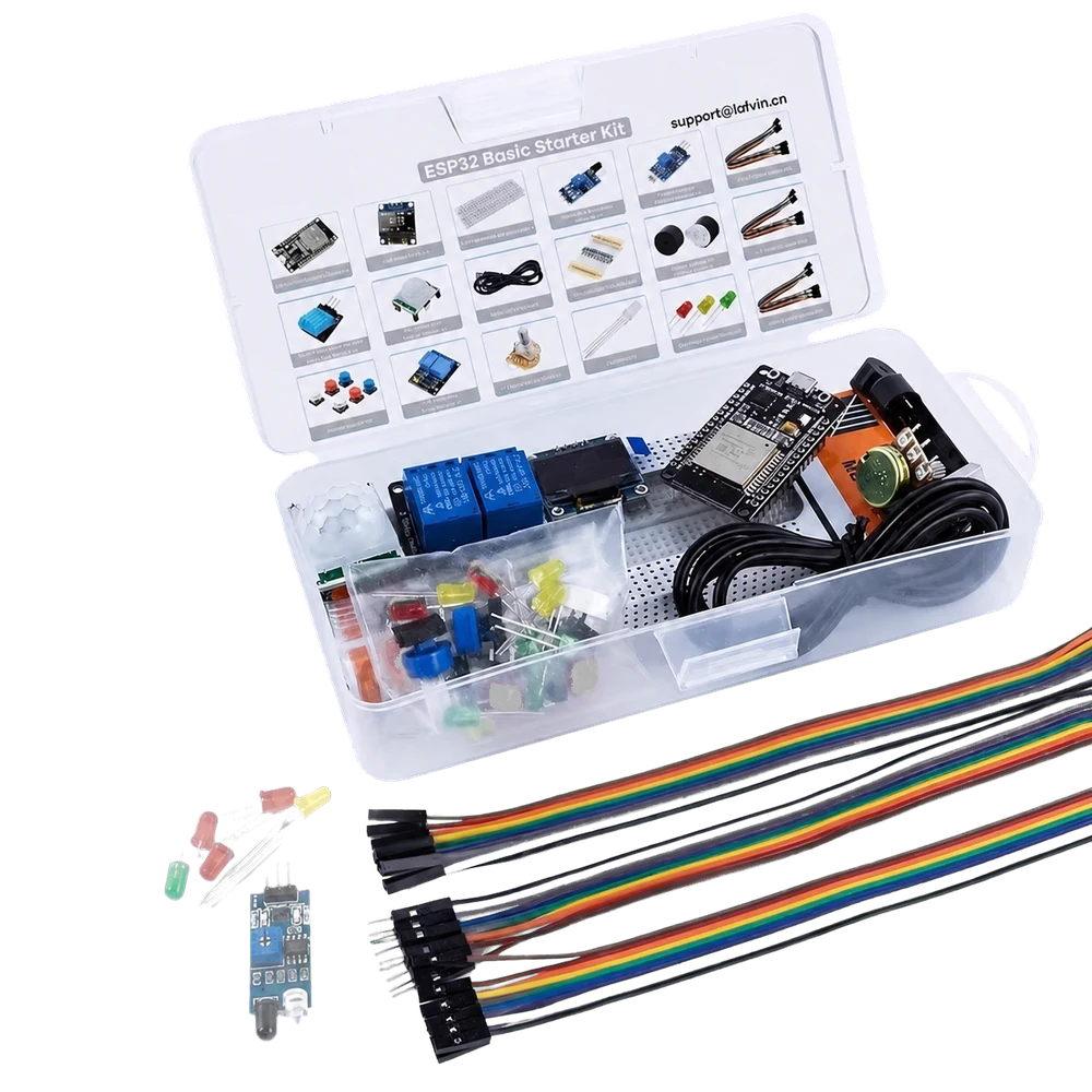 Zepkvor YKR038 ESP32 Starter Kit components