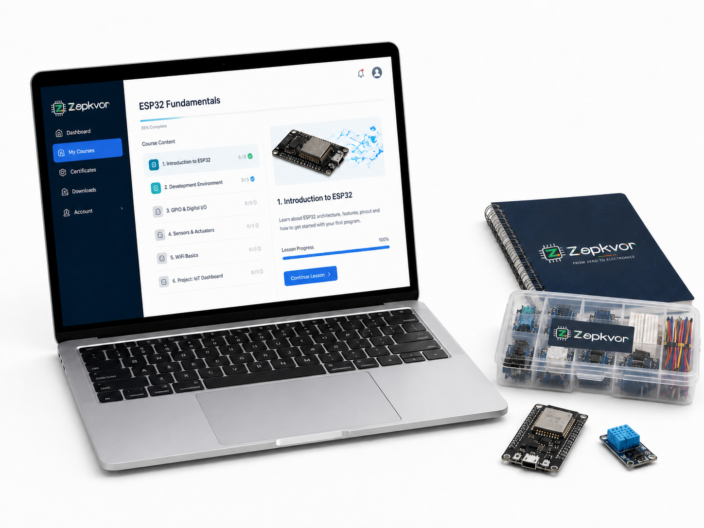 ESP32 course laptop